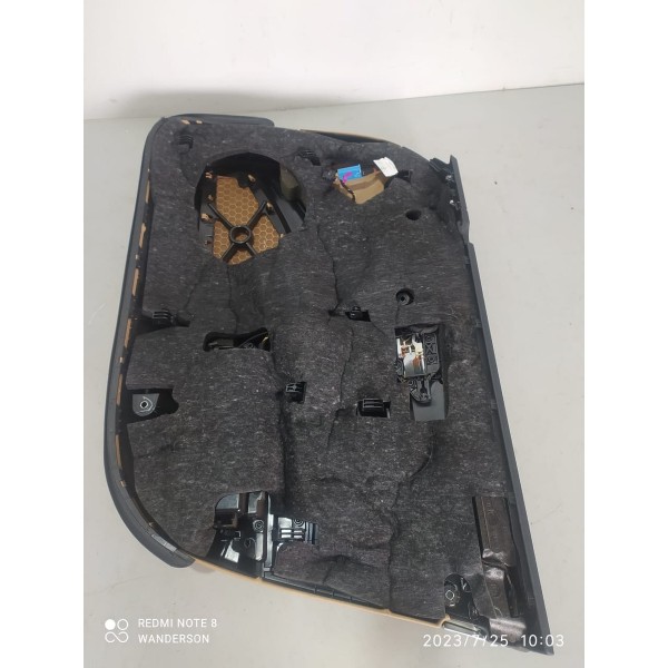 Forro Porta Macaneta Panamera Dianteiro Esquerdo 2014/2016 Caramelo