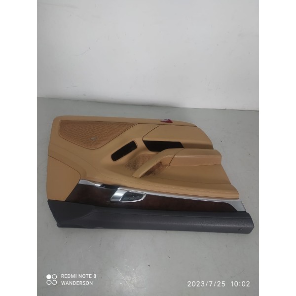 Forro Porta Macaneta Panamera Dianteiro Esquerdo 2014/2016 Caramelo