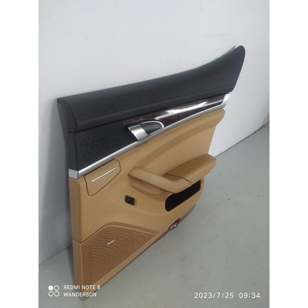 Forro Porta Macaneta Panamera Traseiro Direit  2010/2019 Det Caramelo