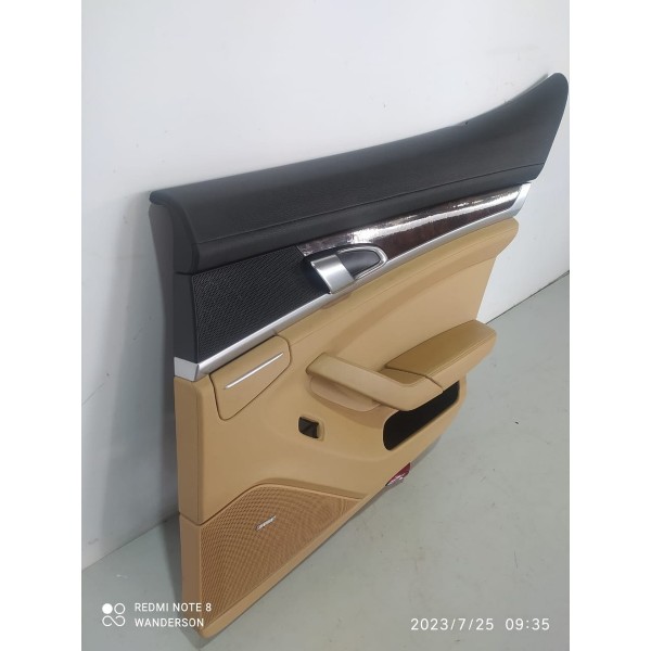Forro Porta Macaneta Panamera Traseiro Direit  2010/2019 Det Caramelo
