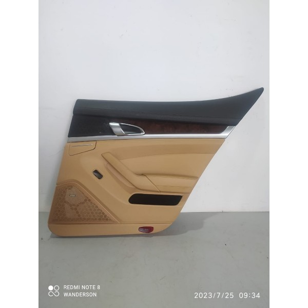 Forro Porta Macaneta Panamera Traseiro Direit  2010/2019 Det Caramelo