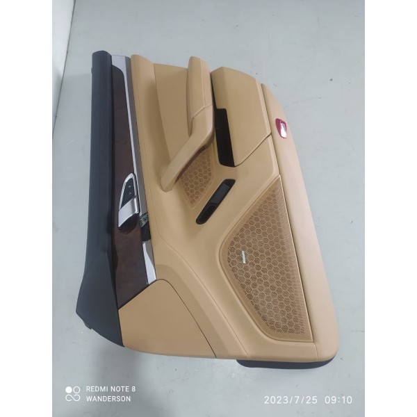 Forro Porta Macaneta Panamera Dianteiro Direito 2010/2019 Caramelo