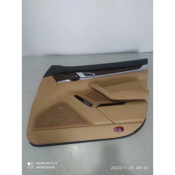 Forro Porta Macaneta Panamera Dianteiro Direito 2010/2019 Caramelo
