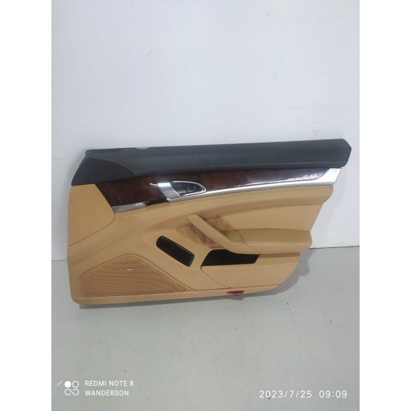 Forro Porta Macaneta Panamera Dianteiro Direito 2010/2019 Caramelo