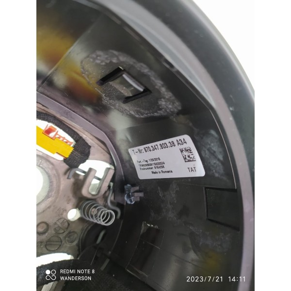 Volante Comandos Porsche Panamera 2010 2015 2016 97034780338 Preto