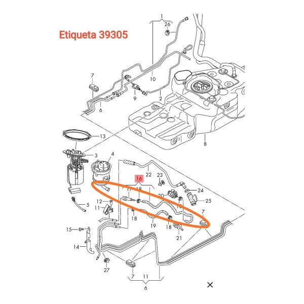 Mangueira Ar Condicionado Audi Q5 2010/2016 8r1260712d