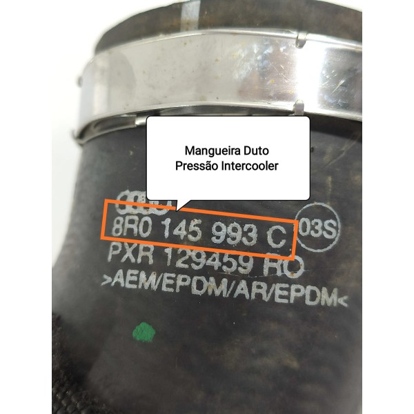 Mangueira Pressao Intercooler Audi A5 Q5 8r0145993c Preto