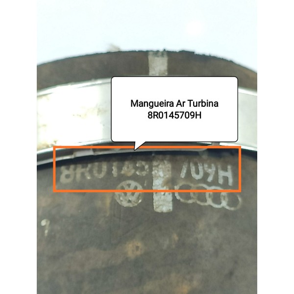 Mangueira Intercooler Turbina Audi Q5 12/16 8r0145709h Preto