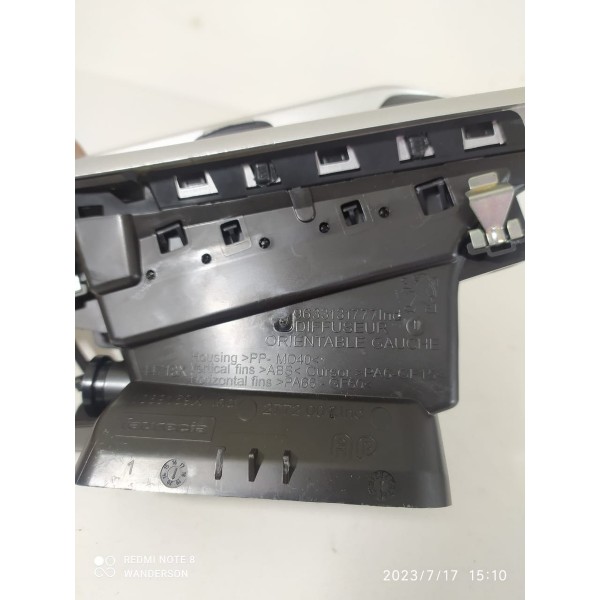 Difusor Ar Peugeot 2008 Esquerdo 2017/2024 9633131777