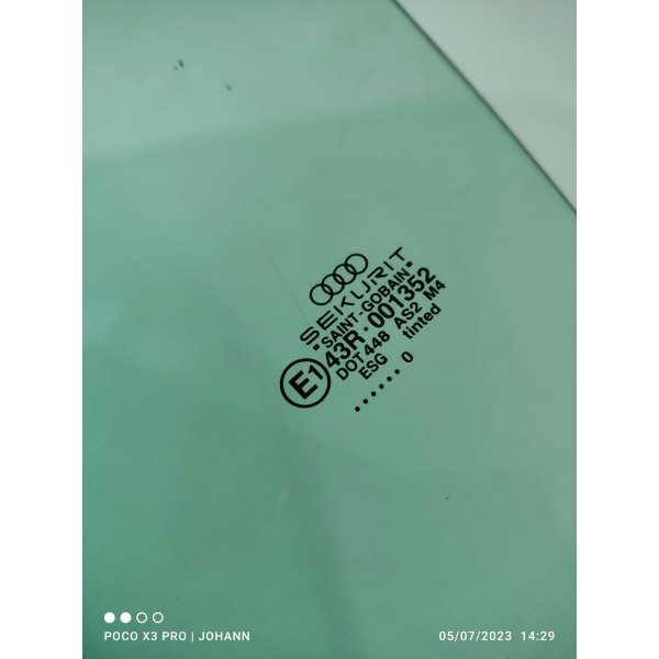 Vidro Porta Audi Tt Esquerdo 1998/2005 Orig