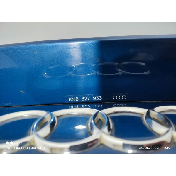 Tampa Traseira Audi Tt Mk1 Vidro Aerofólio 1999/2005 Azul