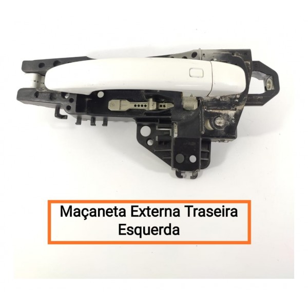 Macaneta Externa Audi Q5 Traseira Esquerda 2012/2016 Branco Traseira