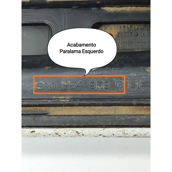 Acabamento Paralama Audi Q5 2012/2016 Esquerdo 8r0854959 Dianteira Esquerdo Branco