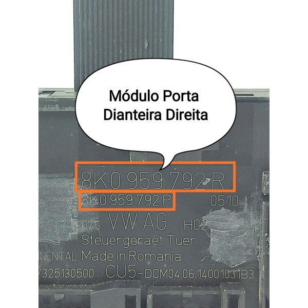 Modulo Porta Audi A4 A5 Q5 Dianteiro Dire 2012/18 8k0959792r