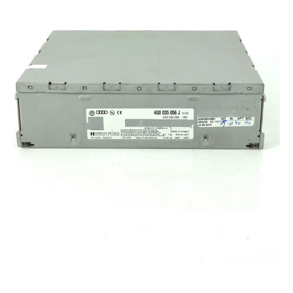 Modulo Controle Radio Audi A4 A5 Q3 Q5 2012/20616 4g0035056j